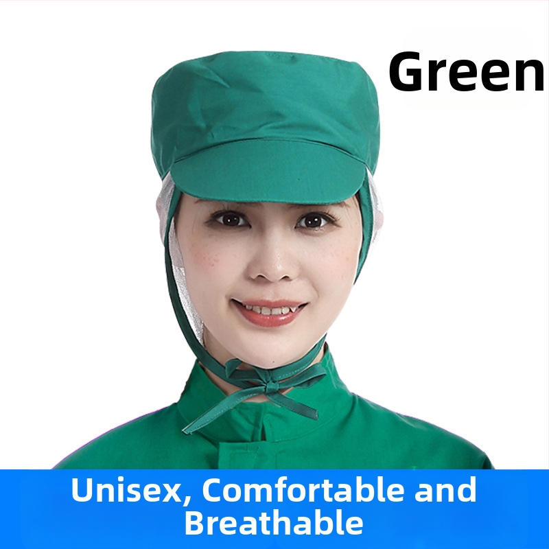 Võrk töömüts, puuvillane, lihtne kudumine, kupolitaoline ülaosa, lühike äär