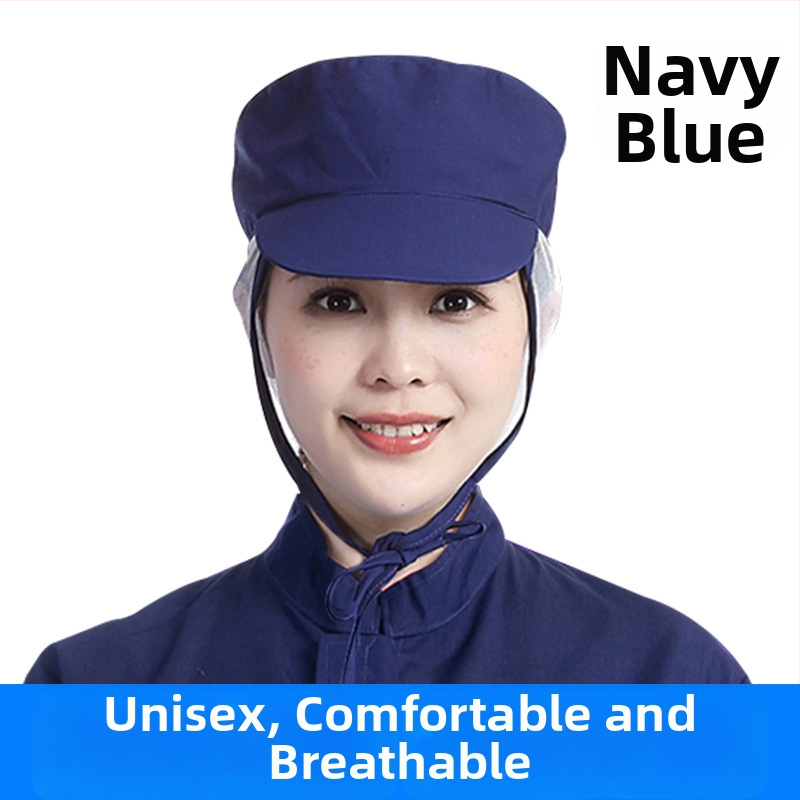 Võrk töömüts, puuvillane, lihtne kudumine, kupolitaoline ülaosa, lühike äär