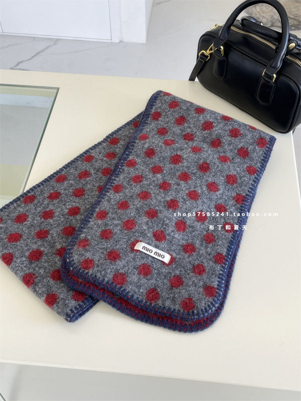 Šalis iš pūko kolledžo stiliaus su rombo forma ir taškių modeliu, imitacija kašmyro, mezginė kraštinė, žieminis šiltas moterims