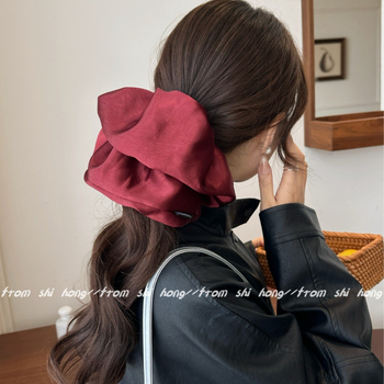 Satenasta gumica za kosu, ručno izrađena, korejski stil, visoka elastičnost, ljeto 2025