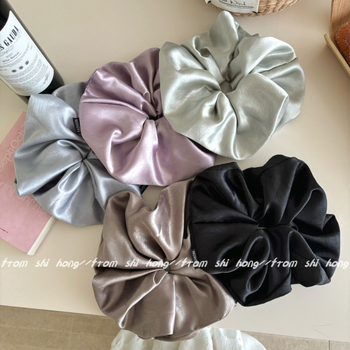 Satenasta gumica za kosu, ručno izrađena, korejski stil, visoka elastičnost, ljeto 2025