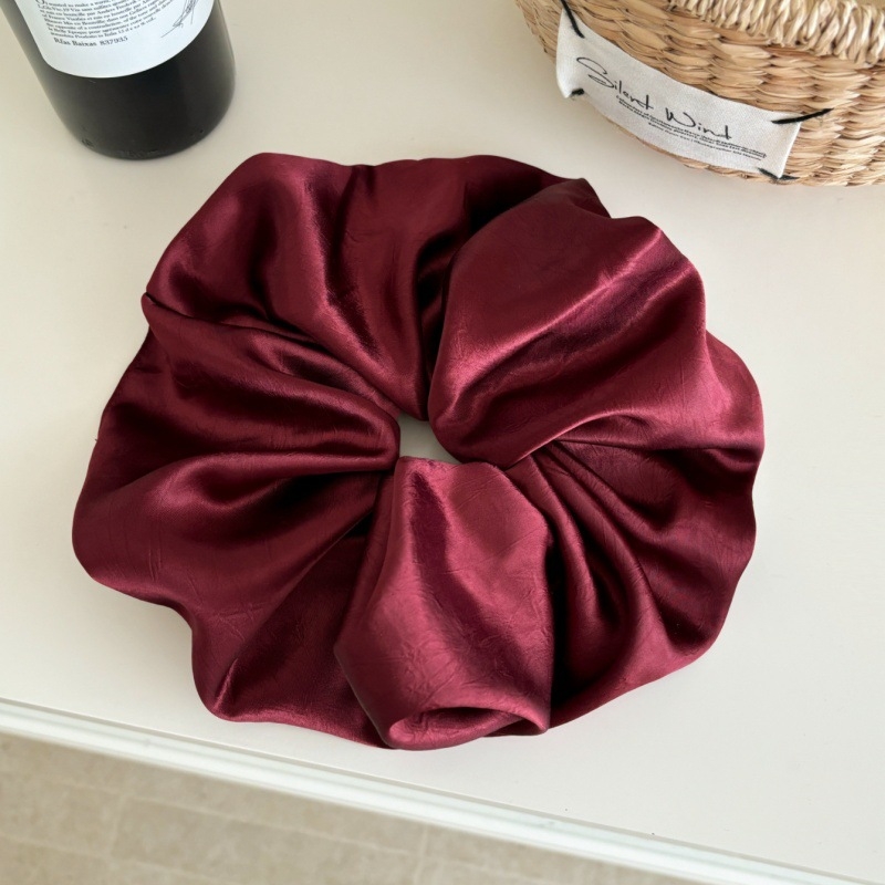 Satenasta gumica za kosu, ručno izrađena, korejski stil, visoka elastičnost, ljeto 2025