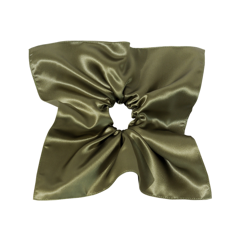 Dvoslojna svilena gumica za kosu, 22 mm široka, 100% mulberry svila, ručna izrada, kineski stil dizajna vjetrenjače