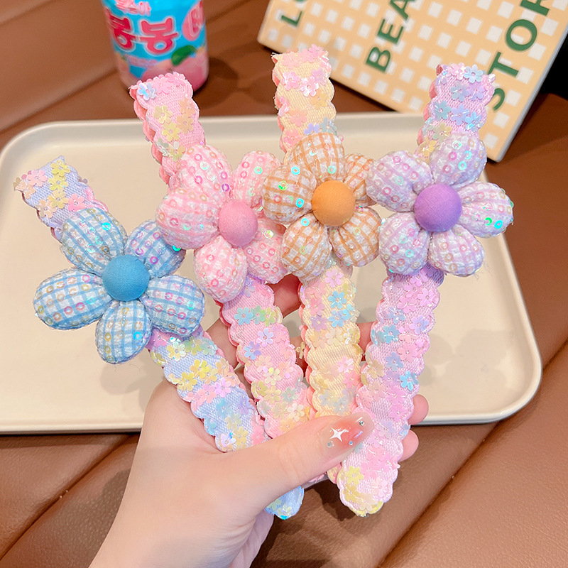 Dječja čelenka s mašnicom - tkanina, crtani stil, dizajn mašnice, ametistni kristal