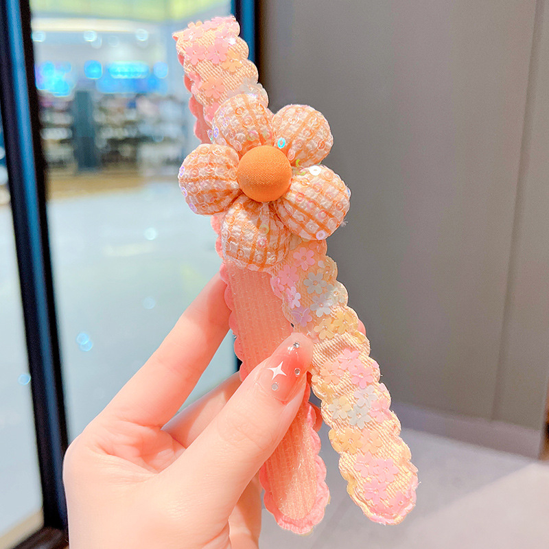 Dječja čelenka s mašnicom - tkanina, crtani stil, dizajn mašnice, ametistni kristal