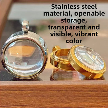 Nerūsējošā tērauda apaļš piekariņš kaklarotai ar izliektu virsmu, elektroplatēšana, daudzpusīgs stils