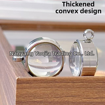 Nerūsējošā tērauda apaļš piekariņš kaklarotai ar izliektu virsmu, elektroplatēšana, daudzpusīgs stils