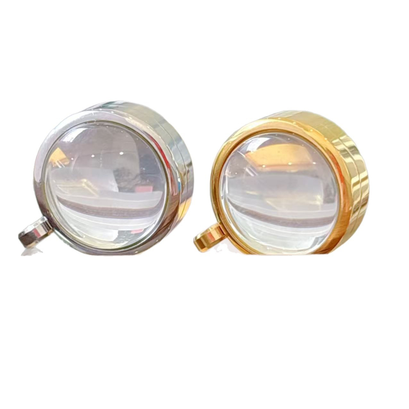 Nerūsējošā tērauda apaļš piekariņš kaklarotai ar izliektu virsmu, elektroplatēšana, daudzpusīgs stils