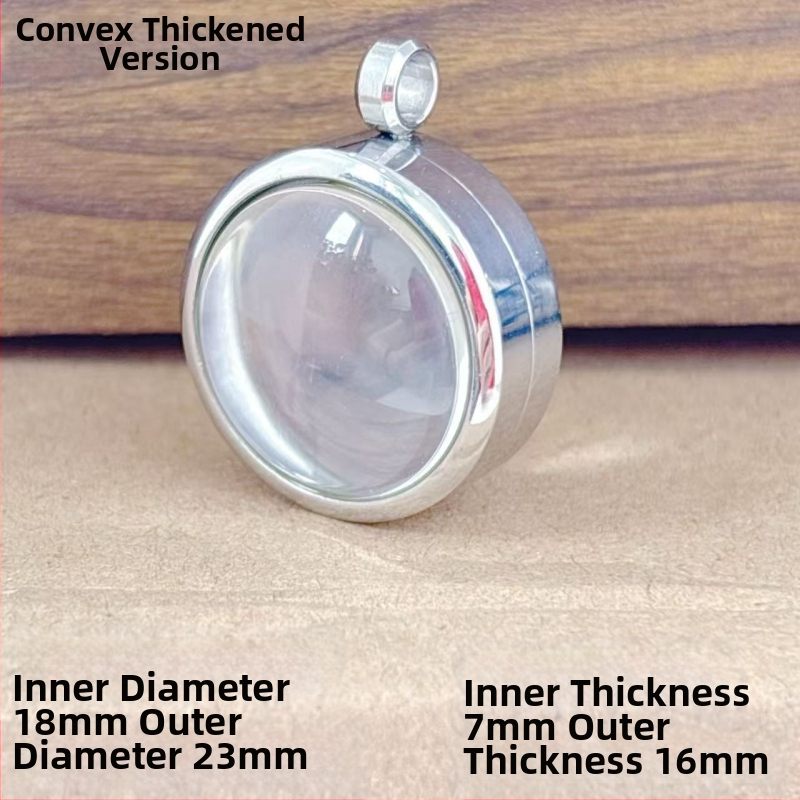 Nerūsējošā tērauda apaļš piekariņš kaklarotai ar izliektu virsmu, elektroplatēšana, daudzpusīgs stils