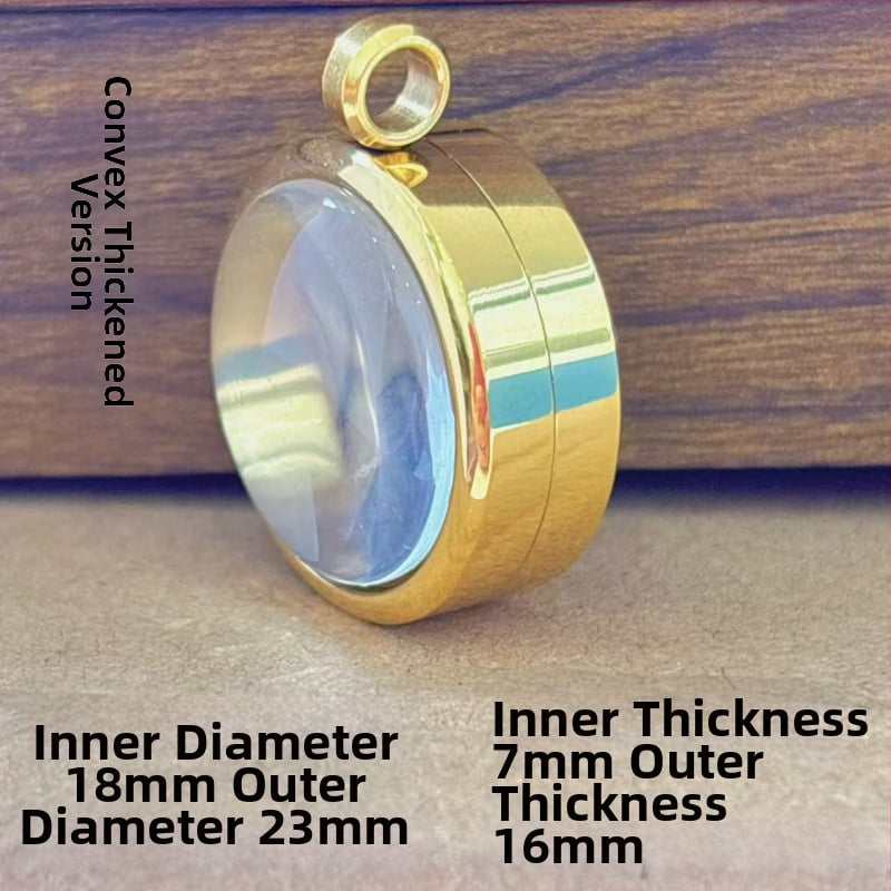 Nerūsējošā tērauda apaļš piekariņš kaklarotai ar izliektu virsmu, elektroplatēšana, daudzpusīgs stils