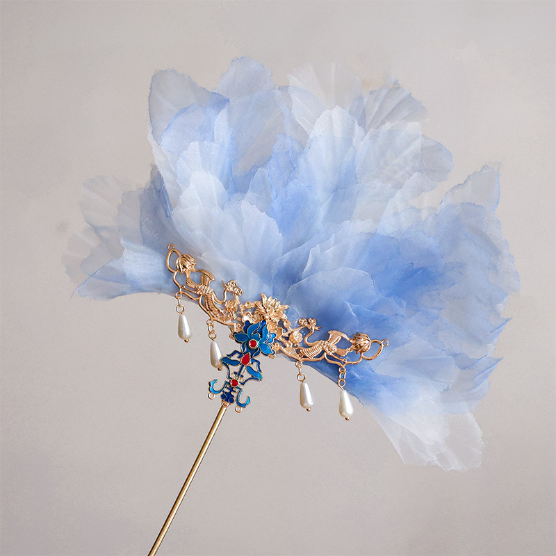 Dodatak za glavu - Tkanina, Drevno-stil, Cvjetni dizajn