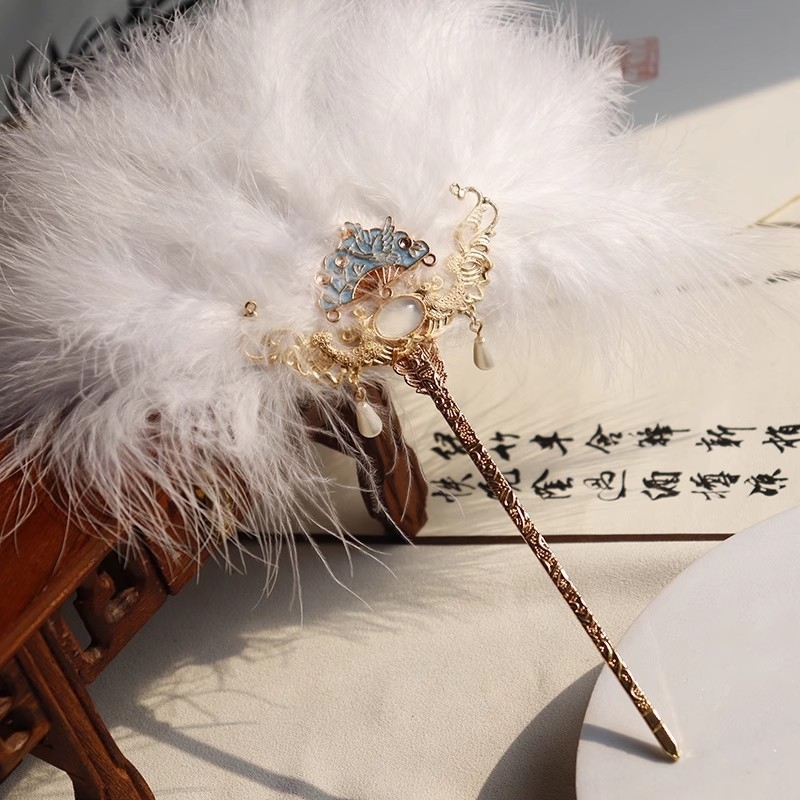 Dodatak za glavu - Tkanina, Drevno-stil, Cvjetni dizajn