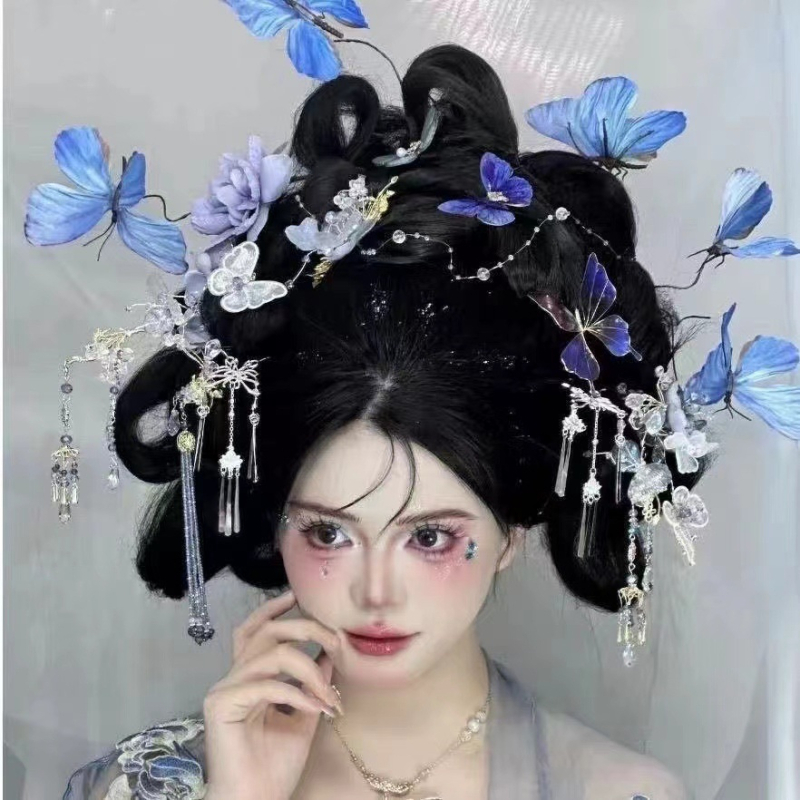 Dodatak za glavu - Tkanina, Drevno-stil, Cvjetni dizajn