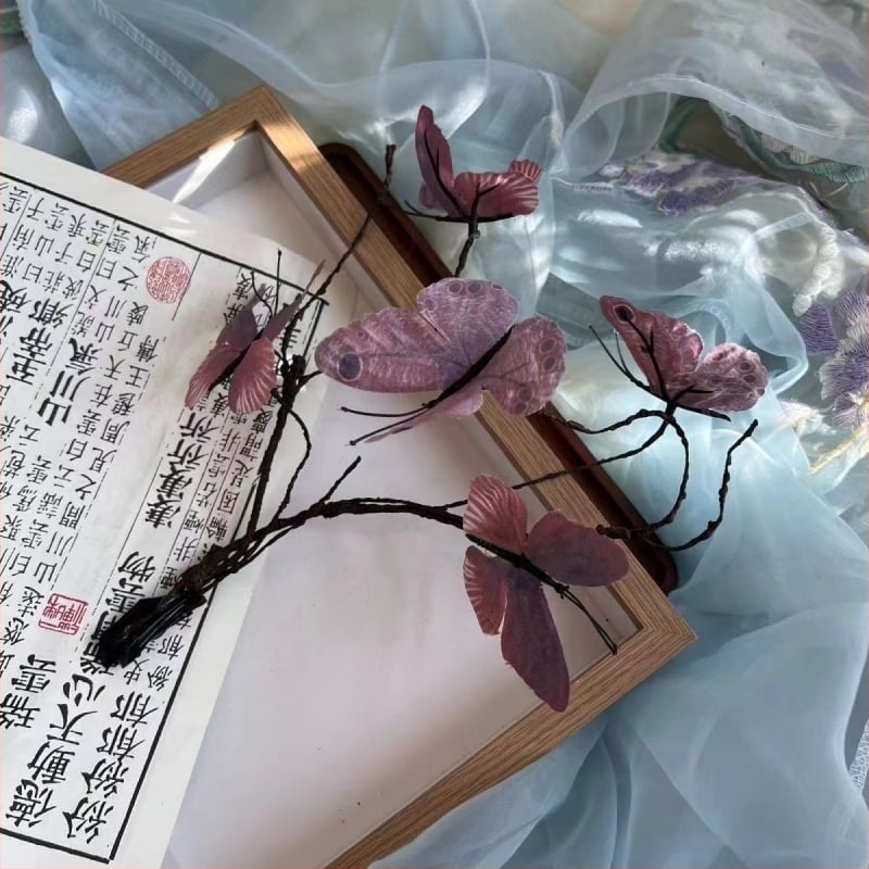 Dodatak za glavu - Tkanina, Drevno-stil, Cvjetni dizajn