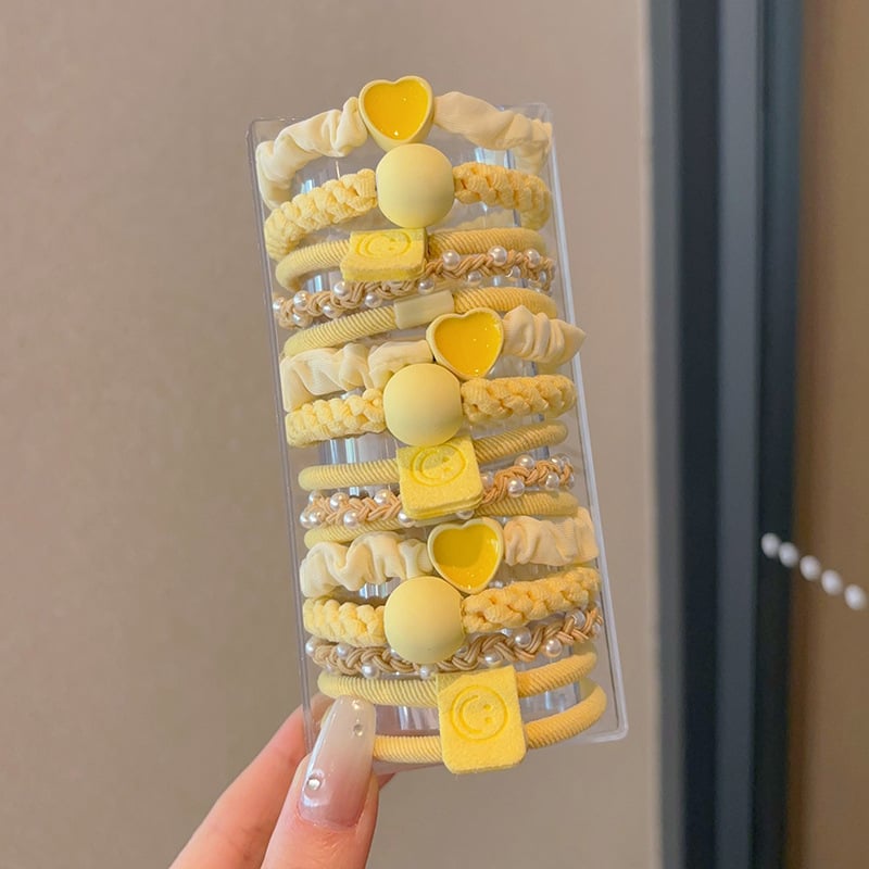 Bērnu matu aksesuāri — multfilmu stils, sirds raksts, roku darbs, zīmols Lilac flower, vecuma 3–10 gadiem