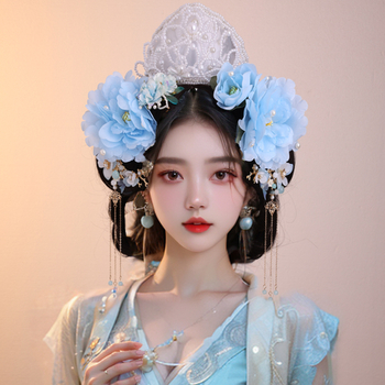 Dodaci za glavu s cvijetom, etnički stil — materijal: plast/smola; brend: Wonderful posture; oblikovanje: cvijet; ljeto 2025 izdanje