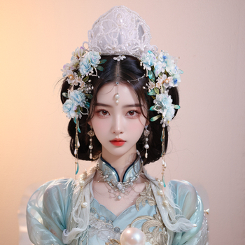 Dodaci za glavu s cvijetom, etnički stil — materijal: plast/smola; brend: Wonderful posture; oblikovanje: cvijet; ljeto 2025 izdanje