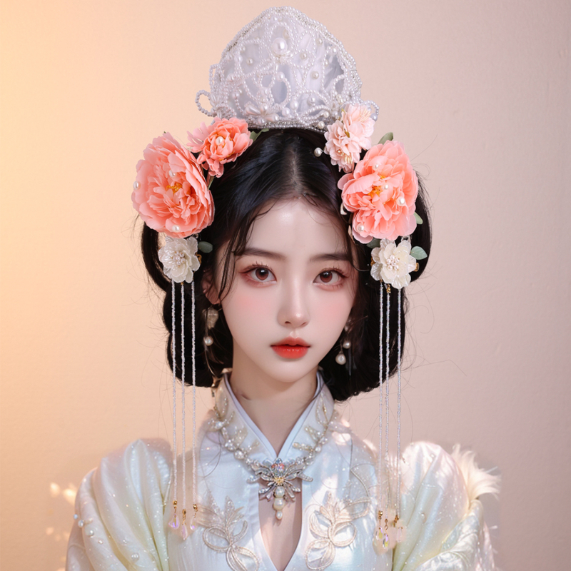 Dodaci za glavu s cvijetom, etnički stil — materijal: plast/smola; brend: Wonderful posture; oblikovanje: cvijet; ljeto 2025 izdanje