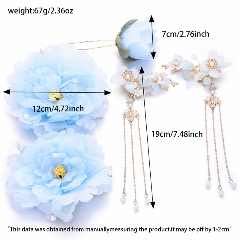 Dodaci za glavu s cvijetom, etnički stil — materijal: plast/smola; brend: Wonderful posture; oblikovanje: cvijet; ljeto 2025 izdanje