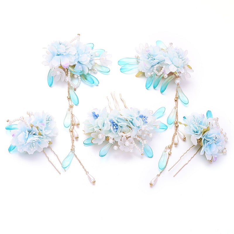 Dodaci za glavu s cvijetom, etnički stil — materijal: plast/smola; brend: Wonderful posture; oblikovanje: cvijet; ljeto 2025 izdanje