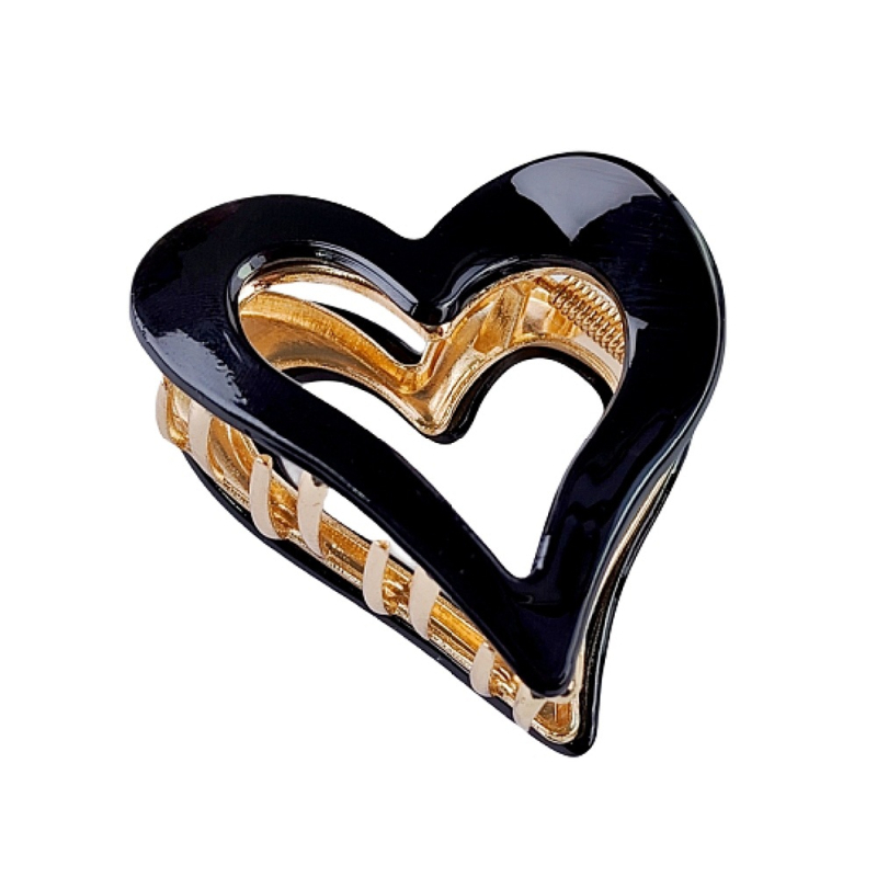 Kopča za kosu u obliku srca – od akrilnog acetata, ručno izrađeno, ženski dodaci za kosu