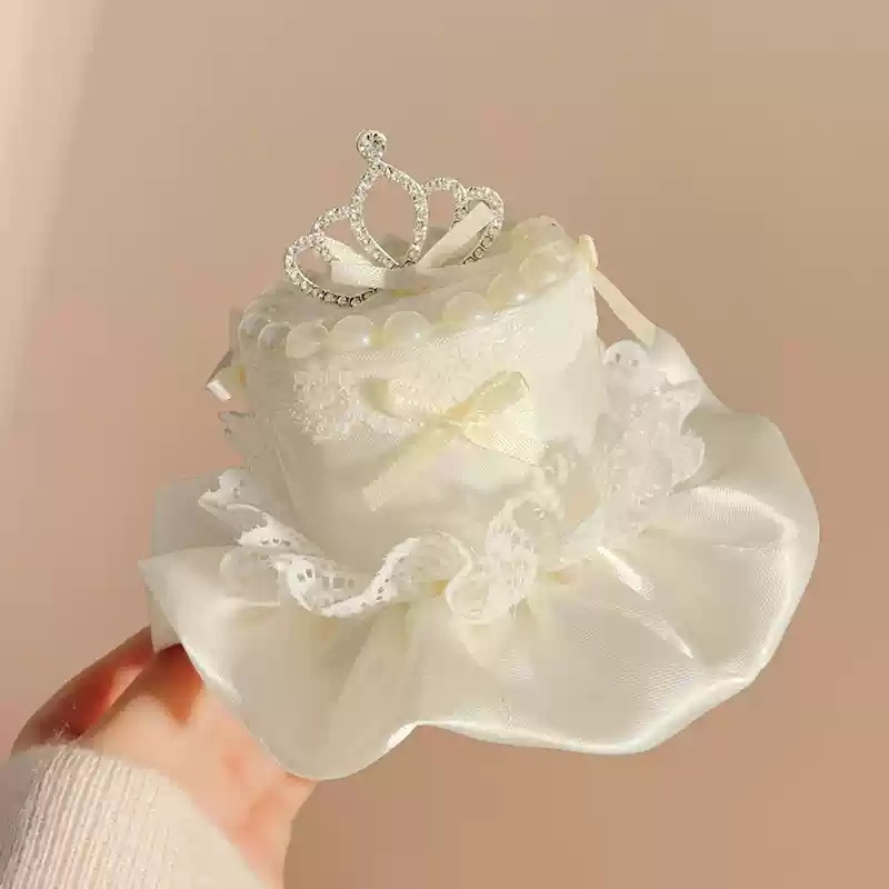 Klip za kosu za rođendan — ručna izrada, plastični materijal, korejski stil, gornji klip, sladak i svjež dizajn