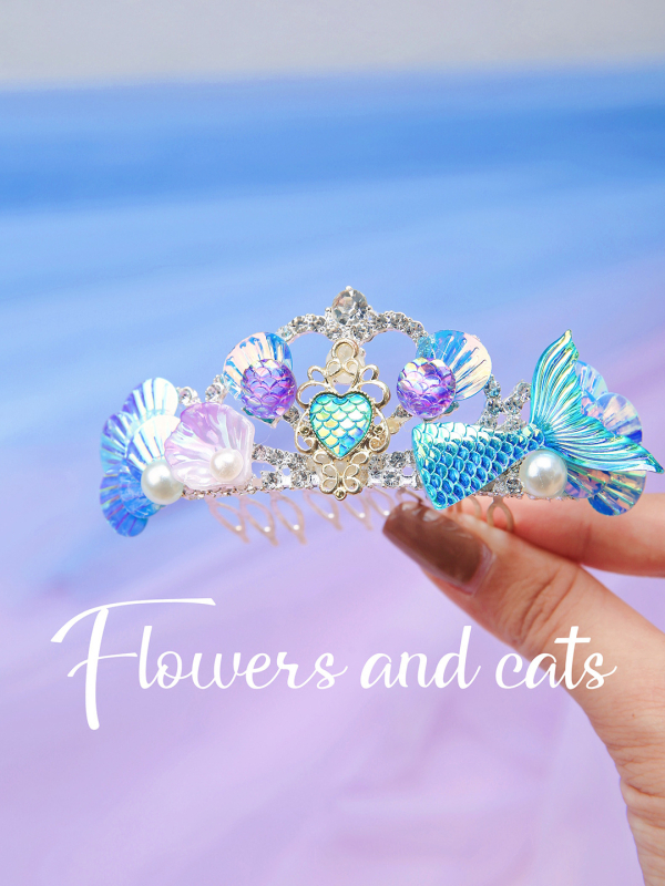 Dječja kruna za glavu – ručno izrađena, plastika/smola, princ stil, Šangaj