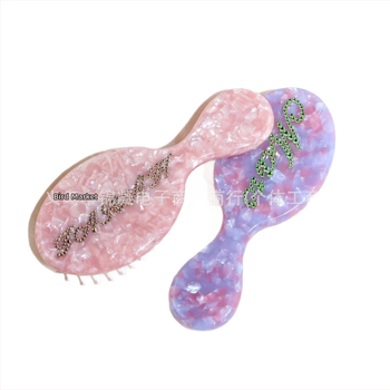 Personalizēta matu ķemme ar gaisa spilvenu – ar personalizētu vārdu, acetāts, Dove zīmols, luksusa stilizēšanas instruments