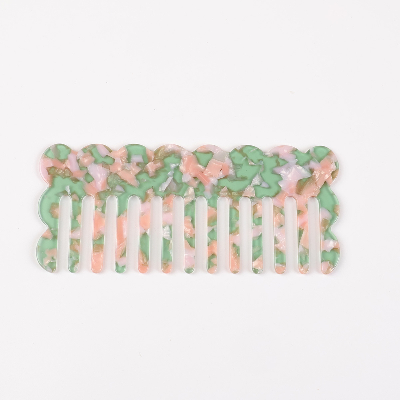 Acetāta matu ķemme sievietēm, anti‑statiska, roku darbs, modelis JD-193, 2025. gada pavasaris