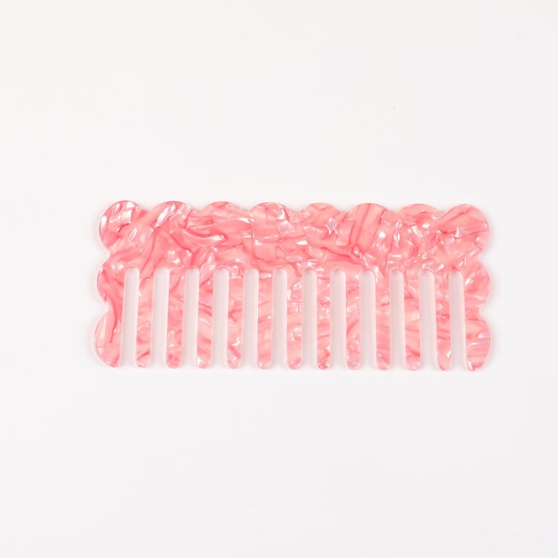 Acetāta matu ķemme sievietēm, anti‑statiska, roku darbs, modelis JD-193, 2025. gada pavasaris