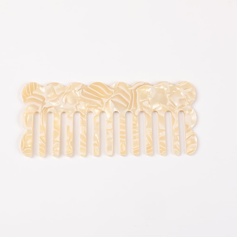 Acetāta matu ķemme sievietēm, anti‑statiska, roku darbs, modelis JD-193, 2025. gada pavasaris