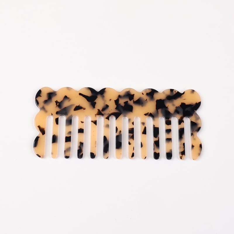 Acetāta matu ķemme sievietēm, anti‑statiska, roku darbs, modelis JD-193, 2025. gada pavasaris