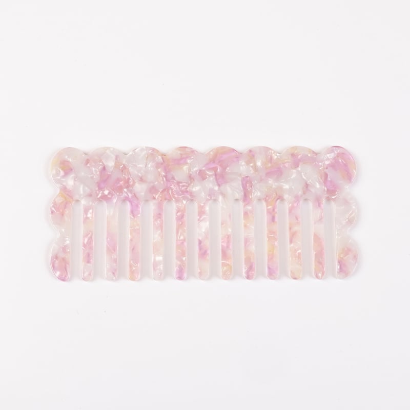 Acetāta matu ķemme sievietēm, anti‑statiska, roku darbs, modelis JD-193, 2025. gada pavasaris