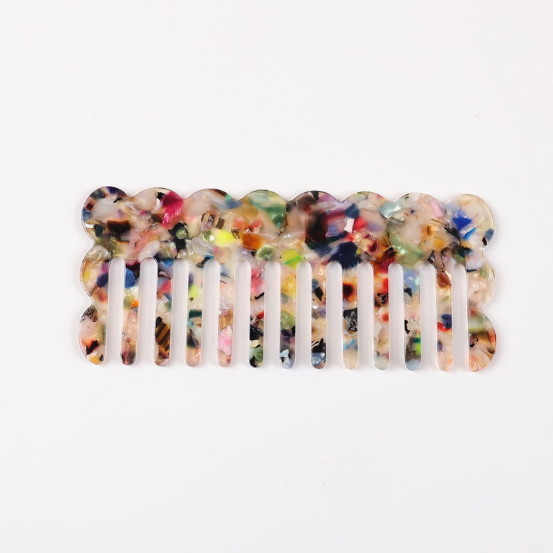 Acetāta matu ķemme sievietēm, anti‑statiska, roku darbs, modelis JD-193, 2025. gada pavasaris