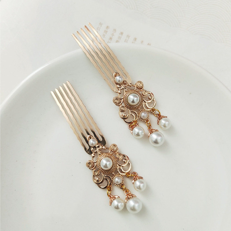 Metalni dodaci za kosu u retro stilu, geometrijski ukosnici, elektroplatinirani premaz