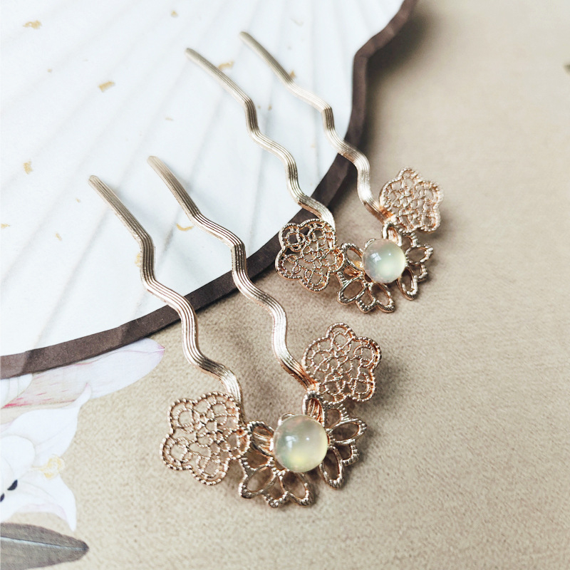 Metalni dodaci za kosu u retro stilu, geometrijski ukosnici, elektroplatinirani premaz