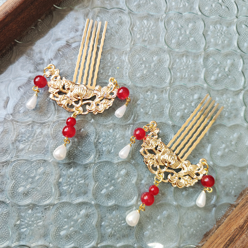 Metalni dodaci za kosu u retro stilu, geometrijski ukosnici, elektroplatinirani premaz