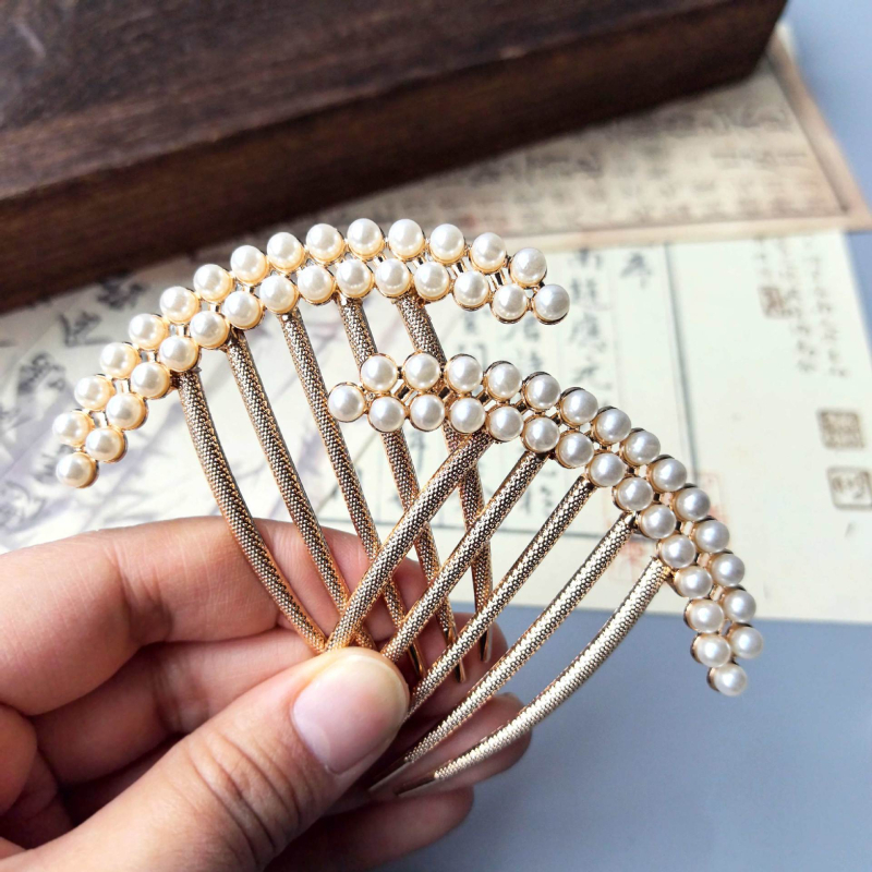 Metalni dodaci za kosu u retro stilu, geometrijski ukosnici, elektroplatinirani premaz