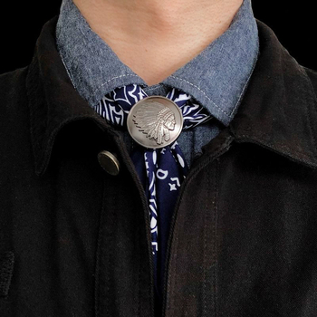 Сплавна закопчалка за квадратен шал с Paisley мотив – ретро стил за мъже и жени