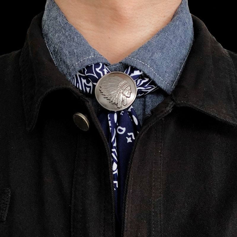 Сплавна закопчалка за квадратен шал с Paisley мотив – ретро стил за мъже и жени