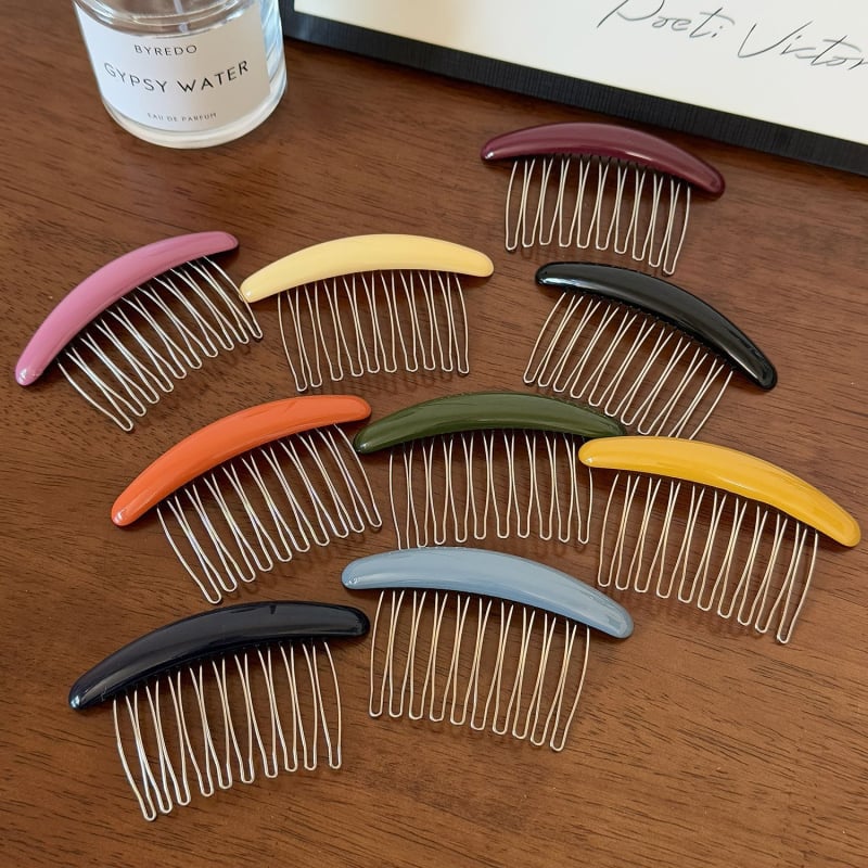 Metalna spona za kosu, jednostavan ženski stil, geometrijski oblik, ručna izrada, s kristalom