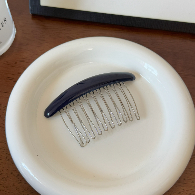 Metalna spona za kosu, jednostavan ženski stil, geometrijski oblik, ručna izrada, s kristalom