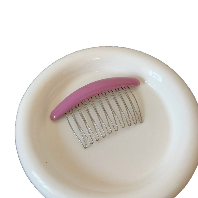 Metalna spona za kosu, jednostavan ženski stil, geometrijski oblik, ručna izrada, s kristalom