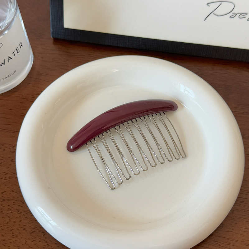 Metalna spona za kosu, jednostavan ženski stil, geometrijski oblik, ručna izrada, s kristalom