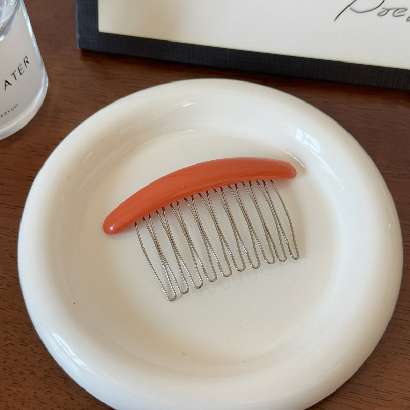 Metalna spona za kosu, jednostavan ženski stil, geometrijski oblik, ručna izrada, s kristalom