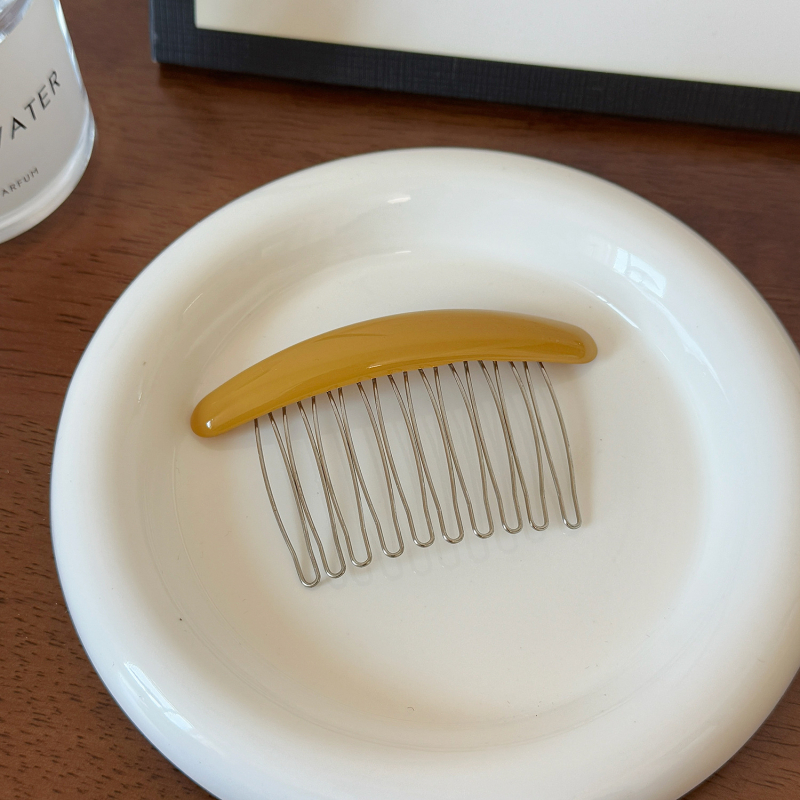 Metalna spona za kosu, jednostavan ženski stil, geometrijski oblik, ručna izrada, s kristalom