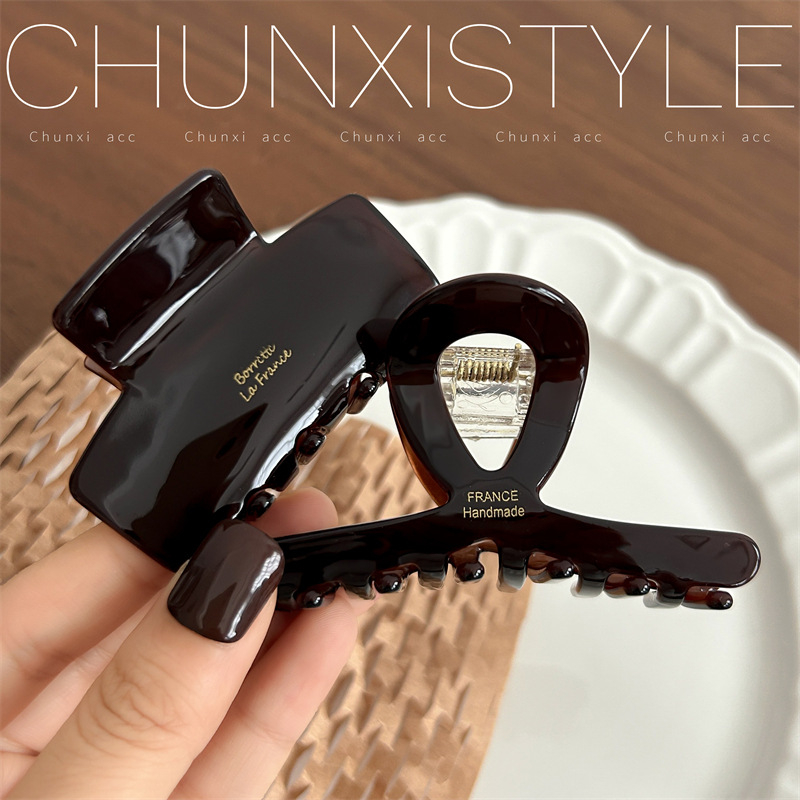 Klip za kosu u obliku morskog psa, materijal: octena kiselina, stil: trokut-križ, završna obrada: pečeni premaz, za žene