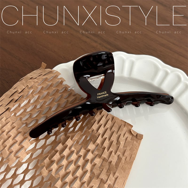 Klip za kosu u obliku morskog psa, materijal: octena kiselina, stil: trokut-križ, završna obrada: pečeni premaz, za žene