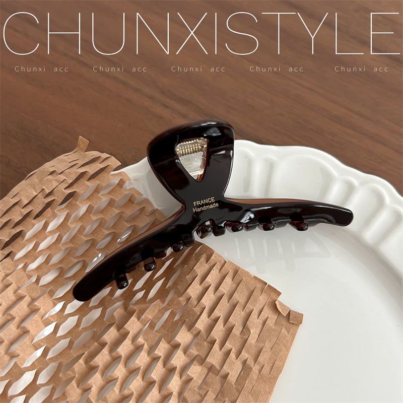 Klip za kosu u obliku morskog psa, materijal: octena kiselina, stil: trokut-križ, završna obrada: pečeni premaz, za žene