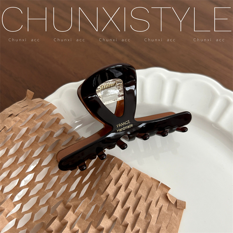 Klip za kosu u obliku morskog psa, materijal: octena kiselina, stil: trokut-križ, završna obrada: pečeni premaz, za žene